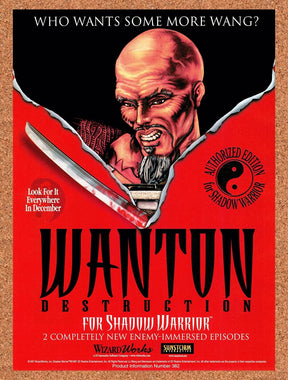 1997 Shadow Warrior PC Original Advertisement / Retro Promo v6