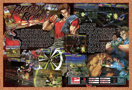 1998 Bloody Roar PS1 Original Advertisement / Retro Promo vr1