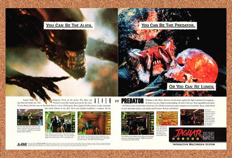 Alien Vs Predator Atari Jaguar Original 1994 Ad Authentic Video Game Promo