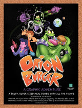 1996 Orion Burger PC Original Advertisement / Retro Wall Art v1