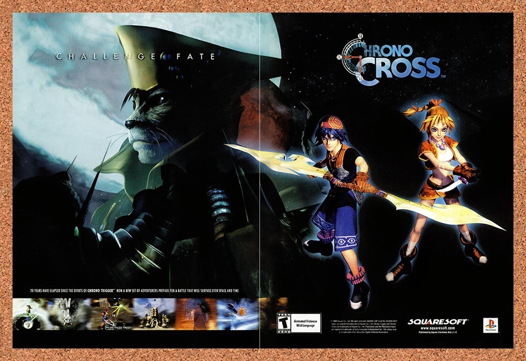 2000 Chrono Cross PS1 Original Advertisement / Retro Promo v1