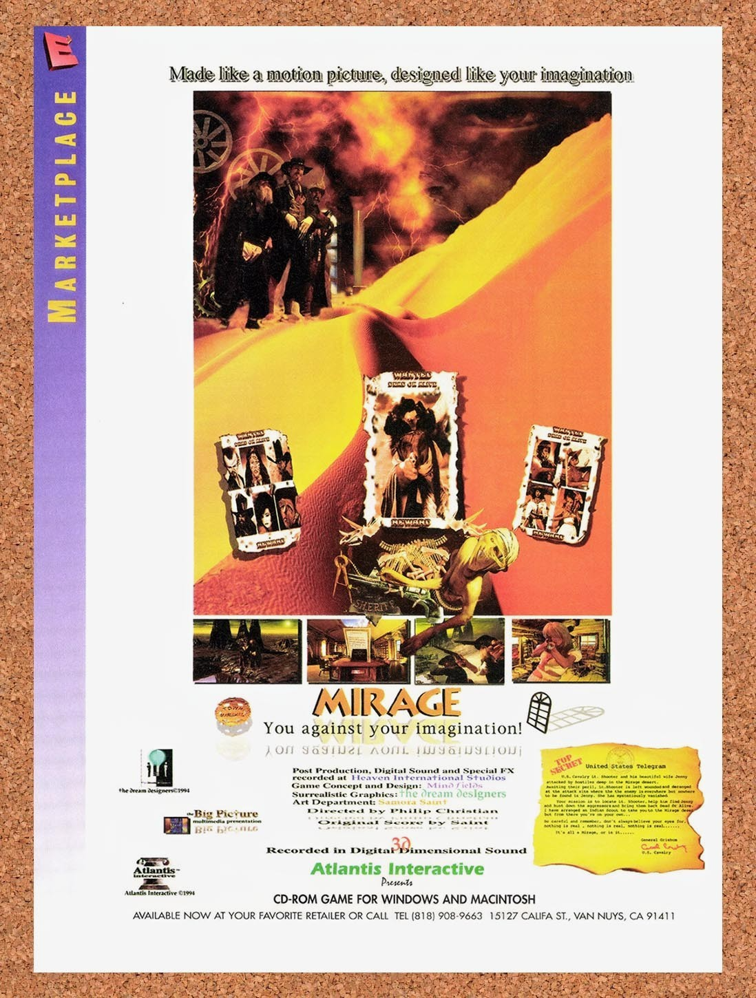 1995 Mirage Adult FMV Original Advertisement / Retro Promo v1