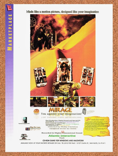1995 Mirage Adult FMV Original Advertisement / Retro Promo v1