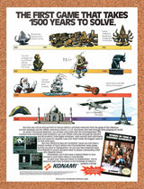 1992 Where In Time Is Carmen Time Is Carmen Sandiego? NES Original Ad/Wall Art
