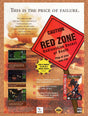1995 Red Zone Genesis Original Advertisement / Retro Wall Art v1