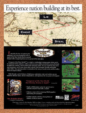 1996 Conquest Of The New World PC Original Advertisement / Retro Promo v1