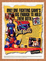 1998 X-Men vs Street Fighter PS1 Original Advertisement / Retro Promo v1