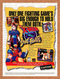 1998 X-Men vs Street Fighter PS1 Original Advertisement / Retro Promo v1