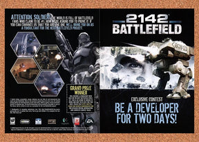 2006 Battlefield 2142 Exclusive Developer Contest Original Ad / Promo v2