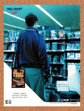 2004 Vegas Tycoon Wal-Mart Original Advertisement / Retro Promo v1