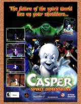 Casper Spirit Dimensions PS2 Original 2003 Ad Authentic Video Game Art Promo