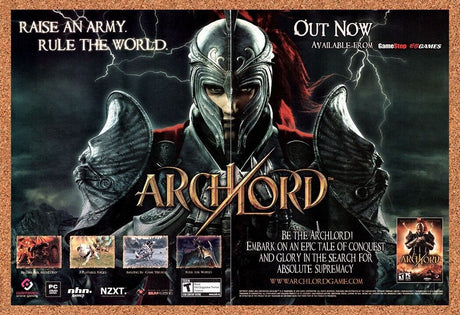 ArchLord PC Original 2006 Vintage Ad - Video Game Art Promo