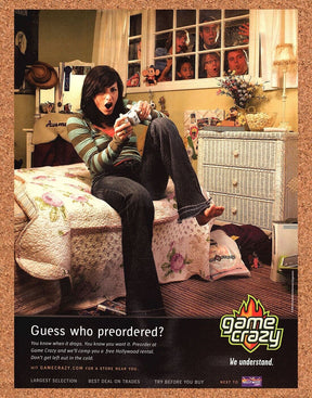 Game Crazy Original 2006 Print Ad Authentic Video Game Rental Store Promo