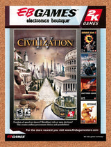 2006 Civilization IV EB Games Original Advertisement / Retro Promo v2