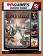 2006 Civilization IV EB Games Original Advertisement / Retro Promo v2