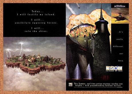 1997 NetStorm Islands At War PC Original Advertisement / Retro Promo v1