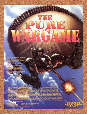 1995 The Pure Wargame Death From Above PC Original Advertisement / Promo v1