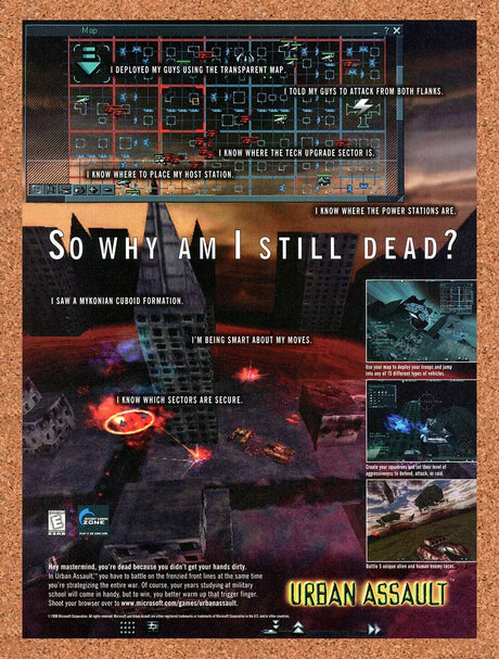 Urban Assault PC Original 2000 Ad Authentic Online FPS Strategy Video Game Promo