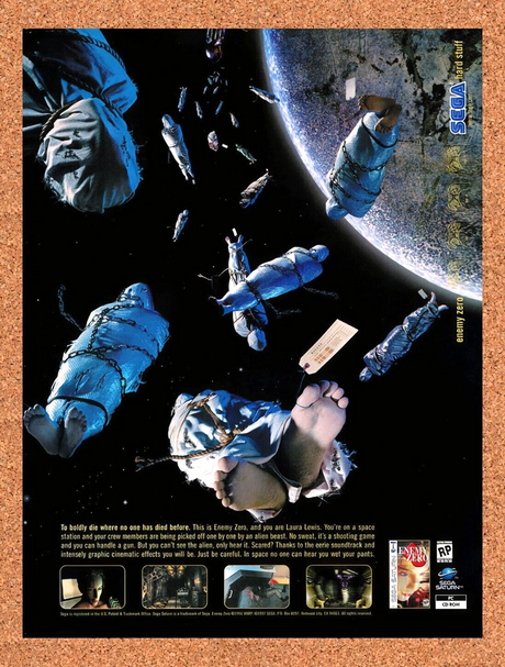 1997 Enemy Zero Saturn Original Advertisement / Retro Wall Art v1