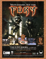 Fury PC Original 2007 Vintage Ad - Video Game Art Promo