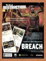 2010 Breach Xbox 360 Original Advertisement / Retro Wall Art v1