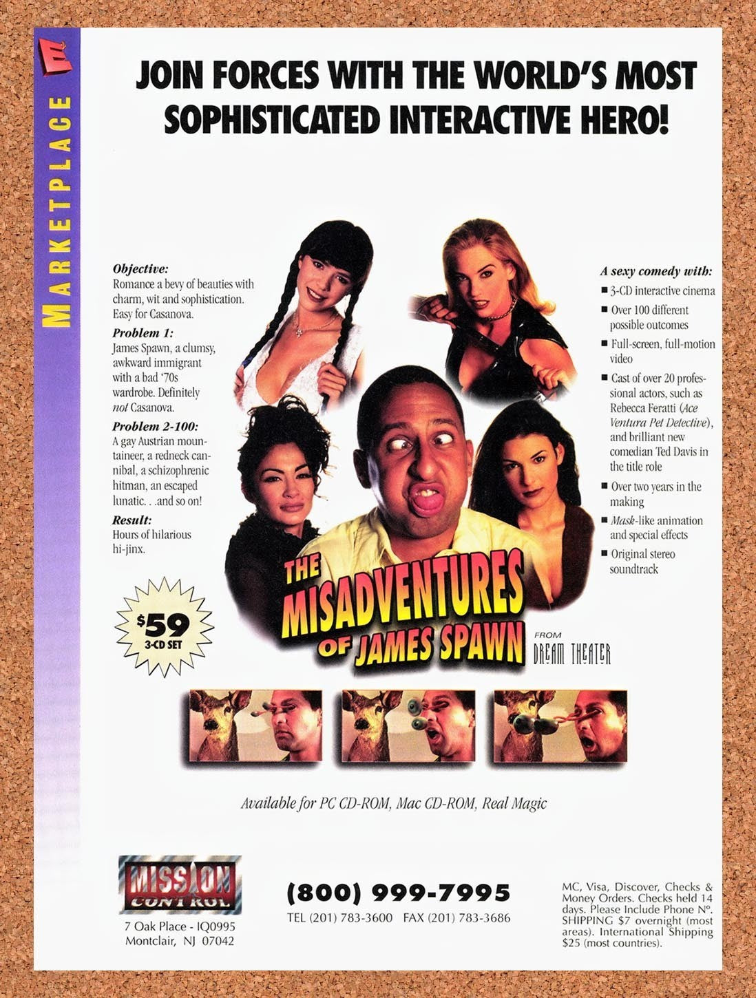 1995 Misadventures Of James Spawn Adult FMV Original Advert / Retro Promo v1