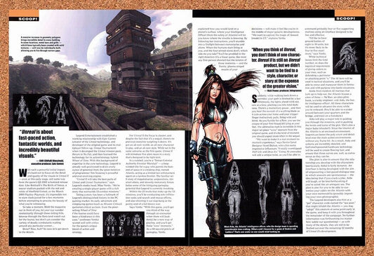 2000 Unreal 2 PC Original Review Advertisement / Retro Wall Art v2