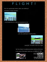 1988 Flight Simulator 2 Tandy Original Advertisement / Retro Wall Art v1
