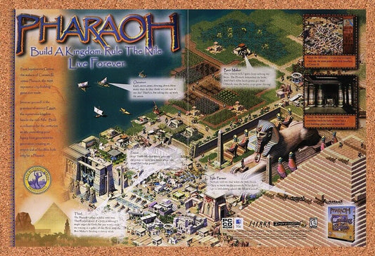 1998 Pharaoh PC Original Advertisement / Retro Wall Art v3