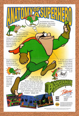 1995 Boogerman Genesis Original Advertisement / Retro Wall Art v1