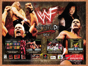 1999 WWF Attitude PS1 Original Advertisement / Retro Promo v1