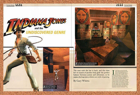 1998 Indiana Jones Undiscovered Genre Review PC Original Ad / Retro Wall Art v1