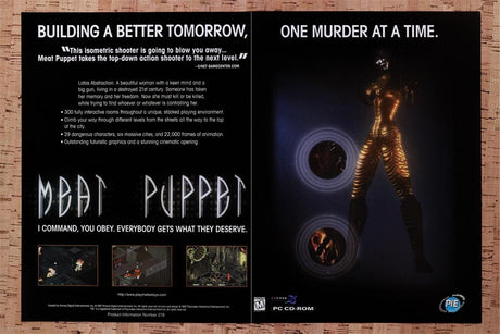1997 Meat Puppet PC Original Advertisement / Retro Wall Art v1
