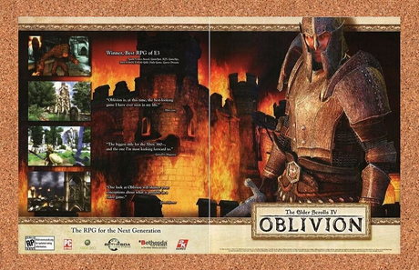 Elder Scrolls IV 4 Oblivion Xbox 360 Original 2006 Ad Authentic Promo