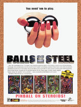 1997 Balls Of Steel PC Original Advertisement / Retro Promo v1