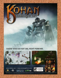 Kohan Ahriman's Gift PC Original 2003 Ad Authentic RPG RTS Video Game Promo v2
