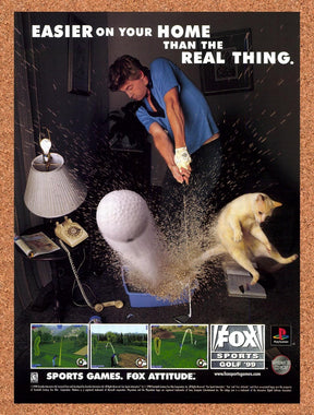 1998 Fox Sports Golf 99 PS1 Original Advertisement / Retro Promo v1