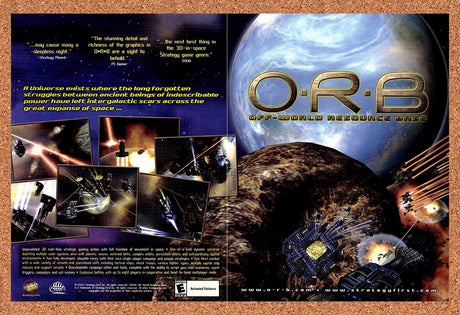 2002 ORB Off-World Resource Base PC Original Advertisement / Retro Promo v3