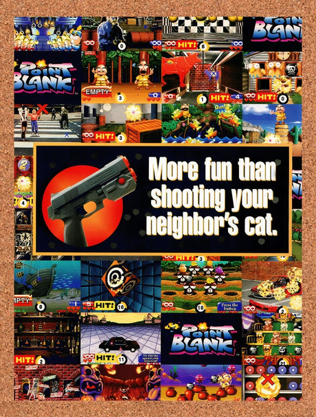 1998 Point Blank 1 PS1 Original Advertisement / Retro Wall Art v1