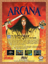 1992 Arcana SNES Original Advertisement / Retro Wall Art v1