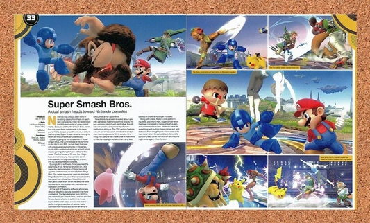Super Smash Bros Wii U Original 2013 Vintage Ad - Video Game Review Promo