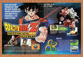 Dragonball Z Legacy Of Goku GBA Original 2004 Vintage Ad - Video Game Promo