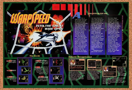 1992 Warp Speed Genesis Original Advertisement / Retro Wall Art v3