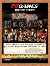 2005 Kingdom Under Fire Heroes EB Games Original Advertisement / Retro Promo v1