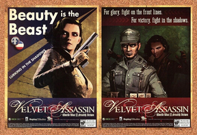 Velvet Assassin World War 2 Xbox 360 Original 2008 Ad Authentic Video Game Promo