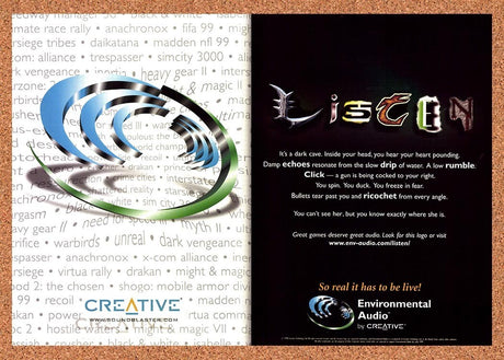 1999 Sound Blaster Environmental Audio Original Advertisement / Retro Promo v1