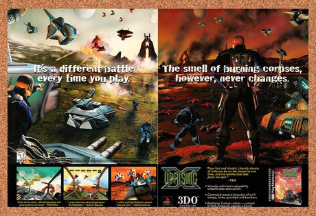 1999 Uprising X PS1 Original Advertisement / Retro Promo v2