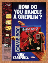 Gremlins 2 Gameboy Original 1992 Ad Authentic Nintendo Video Game Promo