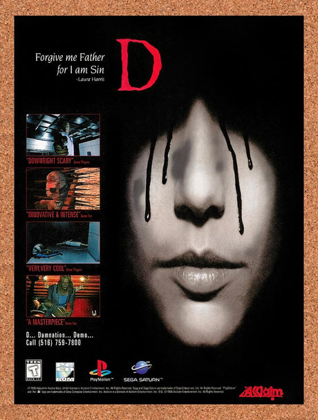 1996 D PS1 Original Advertisement / Retro Wall Art v3