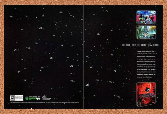 Master Of Orion 3 PC Original 2004 Ad Authentic Windows Video Game Promo